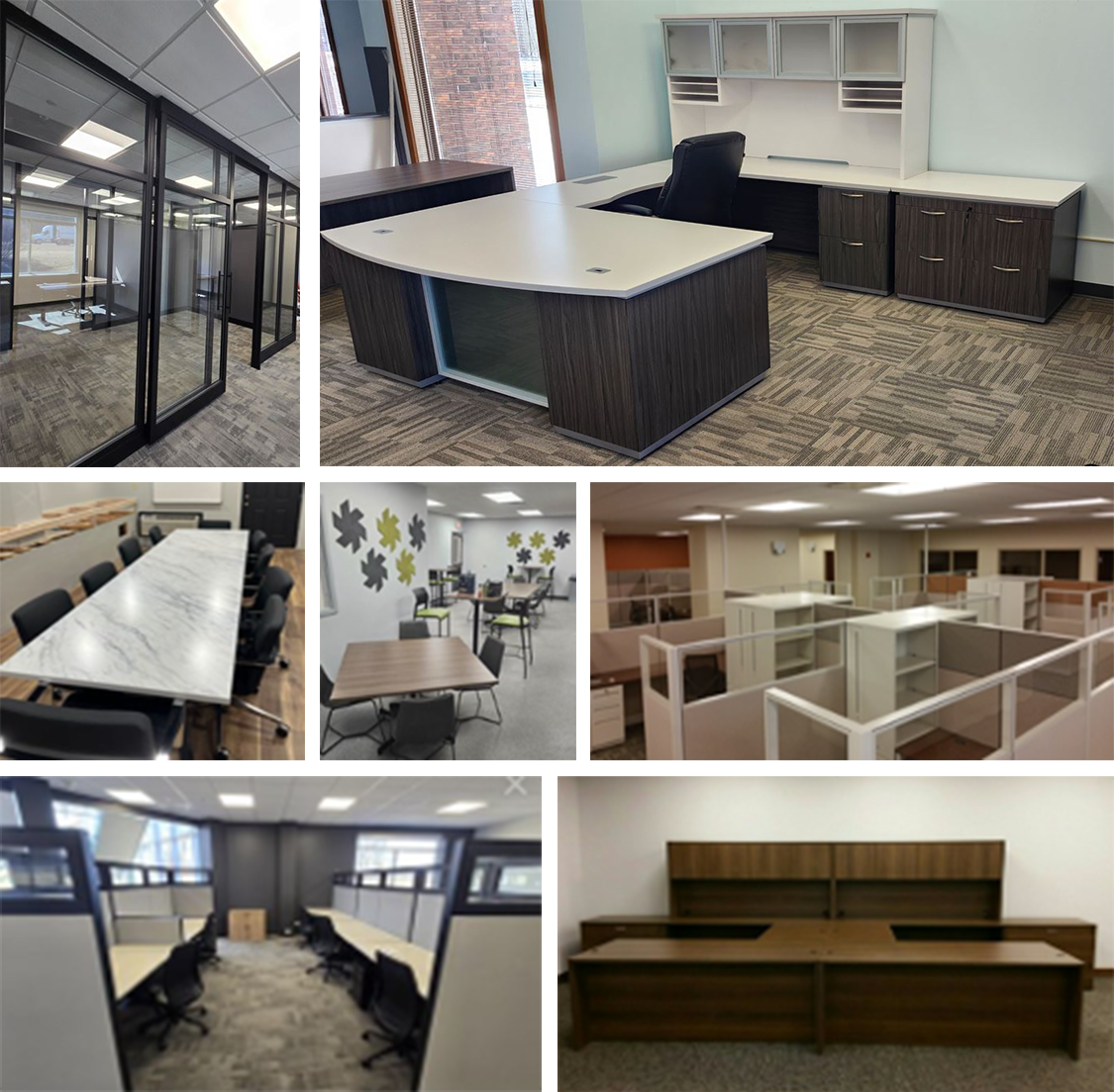 Photo of a cubicle installation
